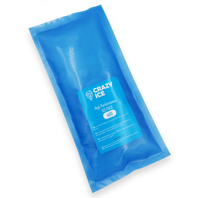 Аккумулятор холода CrazyIce High Performance IcePack 400ml для термосумки термобокса