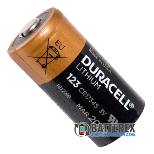 Батарейка CR123A Duracell Lithium 3V, промислова серія, оригінал
