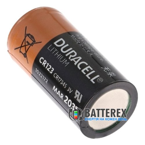 Батарейка CR123A Duracell Lithium 3V, промислова серія, оригінал