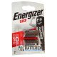 Батарейки CR123A Energizer Lithium 3V, упаковка 2 шт в блистере