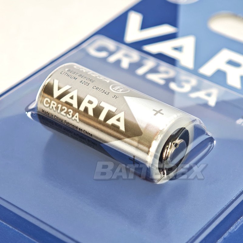 Батарейка літієва CR123A Varta Lithium 3V, картонна упаковка 1 шт.