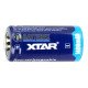 Батарейка літієва CR123A XTAR Lithium 3V 1400mah поштучно без пакування
