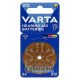 Батарейки слуховые Varta 312, упаковка 6 шт. в револьверном блистере