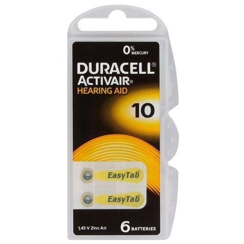 Duracell Activair 10 PR70 - батарейки для слухового аппарата - 6 шт. в упаковке (цена за упаковку)