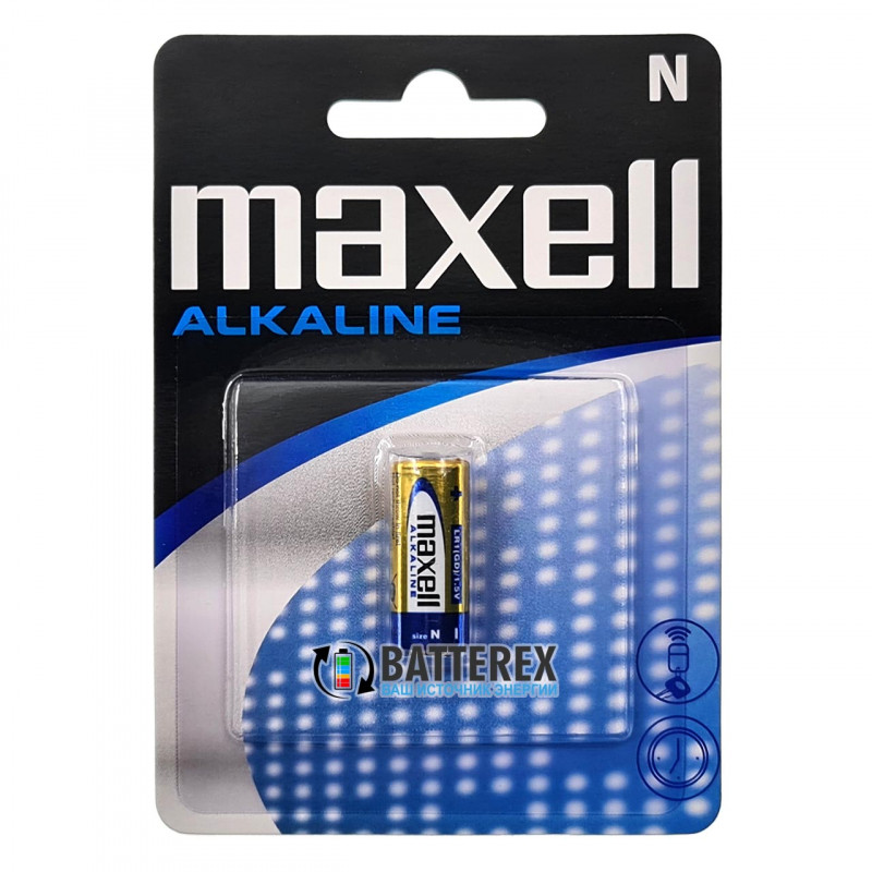 Батарейка щелочная LR1 N Maxell Alkaline 1.5V