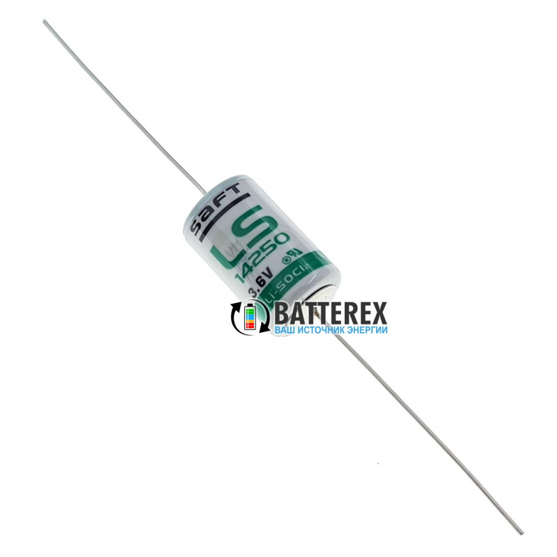 Батарейка літієва SAFT LS 14250 1/2AA CNA 3.6V LiSOCl2 із виводами під пайку