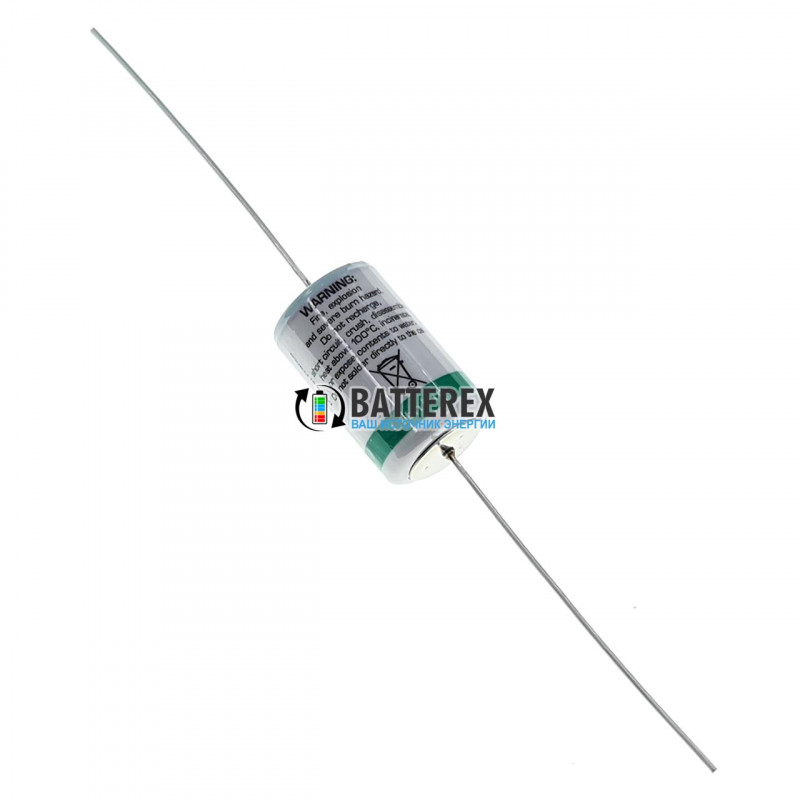 Батарейка літієва SAFT LS 14250 1/2AA CNA 3.6V LiSOCl2 із виводами під пайку