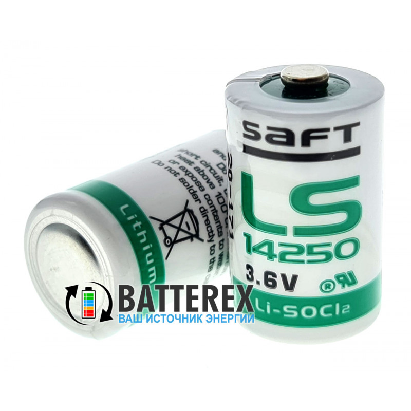 Батарейка литиевая SAFT LS 14250 1/2AA STD 3.6V LiSOCl2