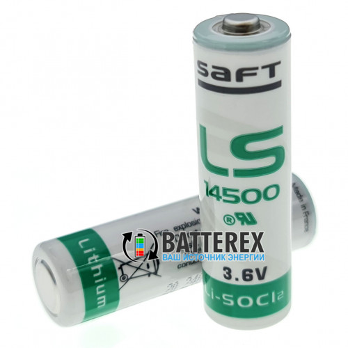 Батарейка литиевая SAFT LS 14500 AA STD 3.6V LiSOCl2 Made in France