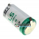 Батарейка SAFT LS 33600 D STD 3,6V с выводами для пайки