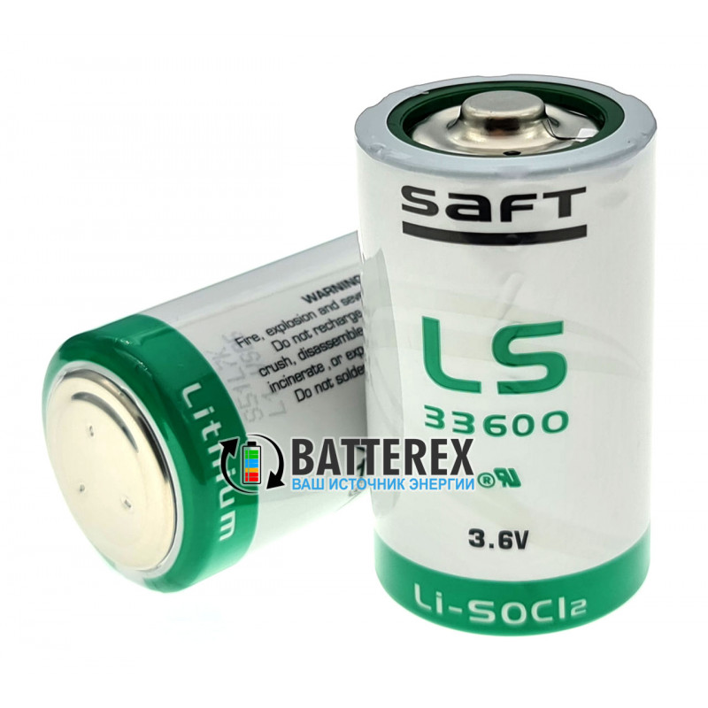 Батарейка SAFT LS 33600 D STD 3,6V літієва LiSOCl2 Made in France
