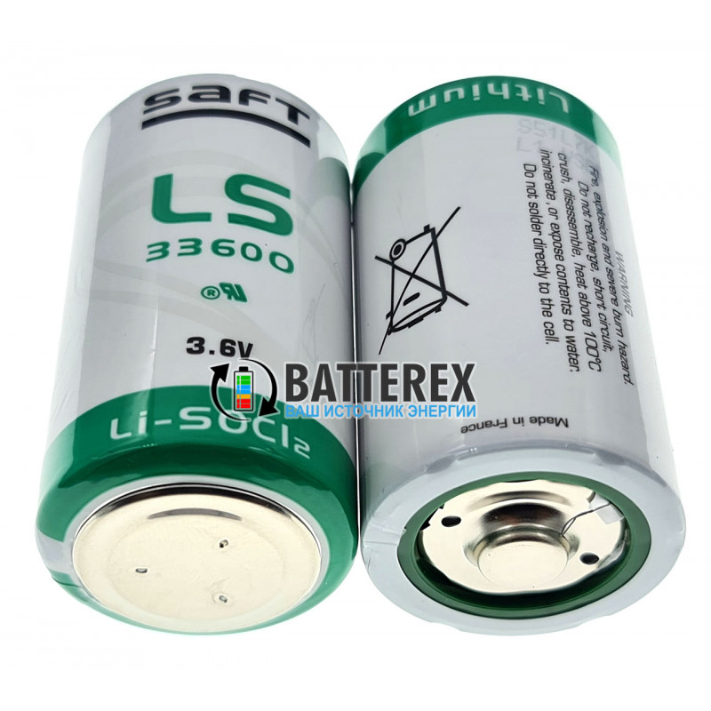 Батарейка SAFT LS 33600 D STD 3,6V літієва LiSOCl2 Made in France