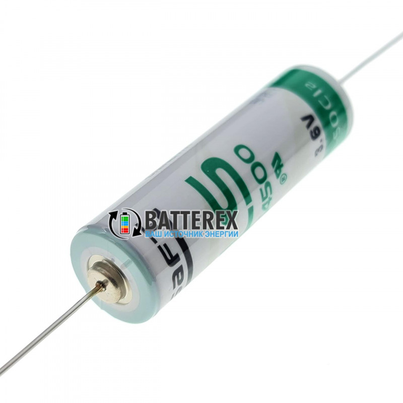 Батарейка літієва SAFT LS 14500 AA CNA 3,6V LiSOCl2 з виводами під пайку - Made in France
