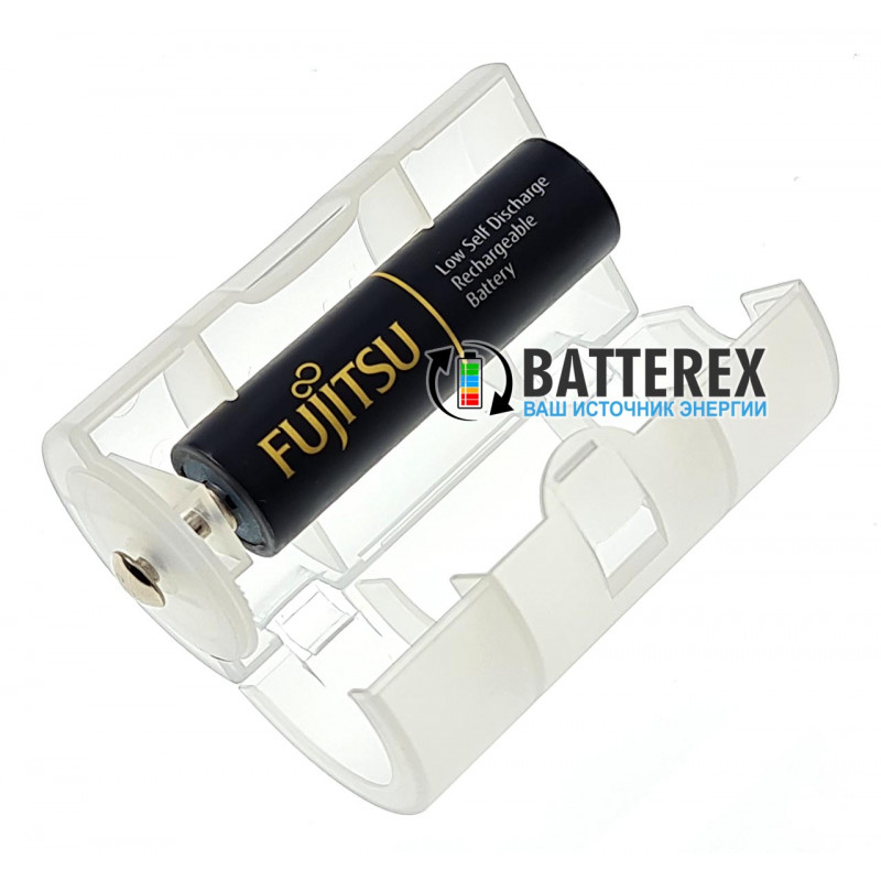 Перехідник Soshine SBC-005 для акумуляторів та батарейок із АА на D R20