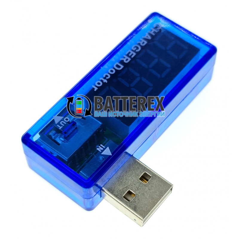 Угловой USB тестер Charger Doctor - USB тестер для измерения напряжения и тока
