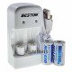 Beston CD643 зарядное устройство для LiFePO4 аккумуляторов CR123A/CR2 + 2 аккумулятора 16340 CR123A 600mAh 3.0V