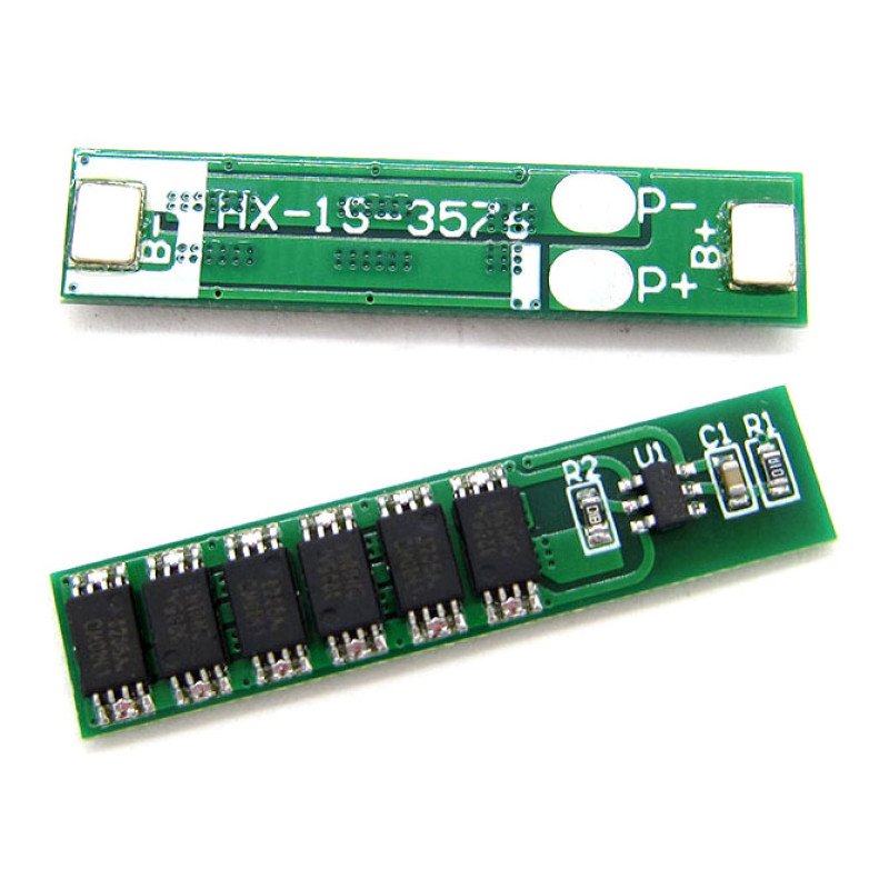BMS плата защиты 1S HX-1S-3576 12A 3.7-4.2V для 1-го аккумулятора 18650