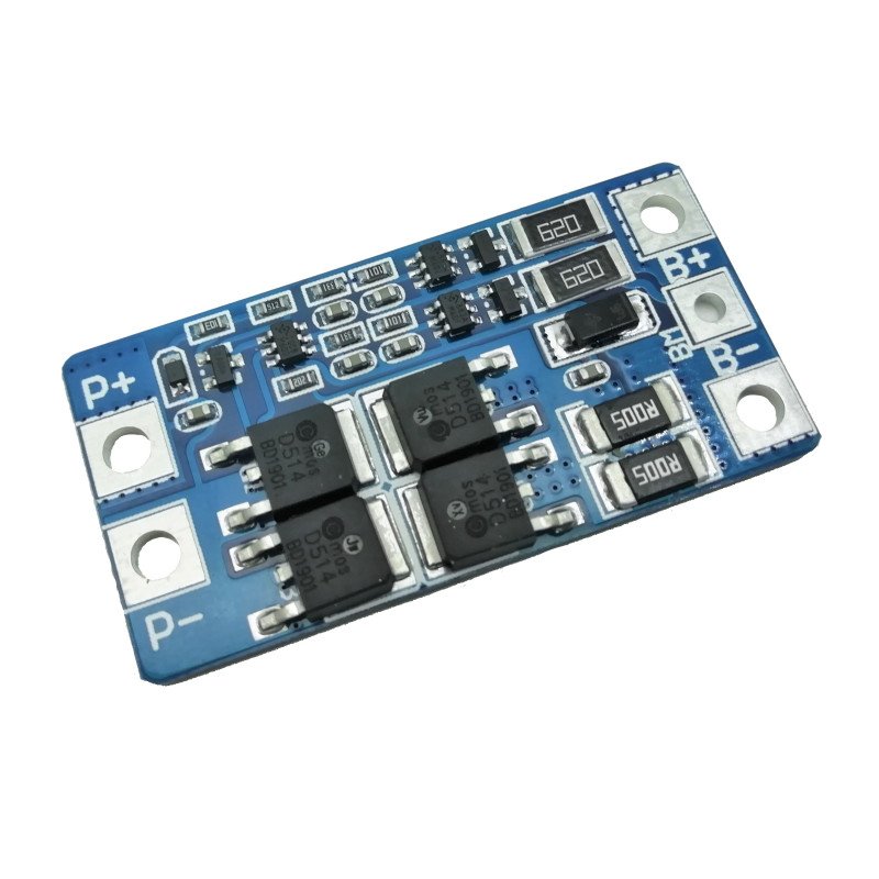 BMS плата защиты 2S 10/20A HX-2S-JH20 с балансировкой для 2х аккумуляторов 18650