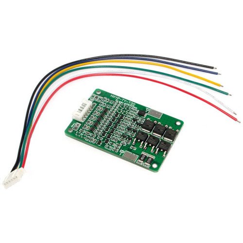 BMS плата защиты 5S 15/20A 21V (HX-5S-TY-T20) с балансировкой для 5 аккумуляторов 18650