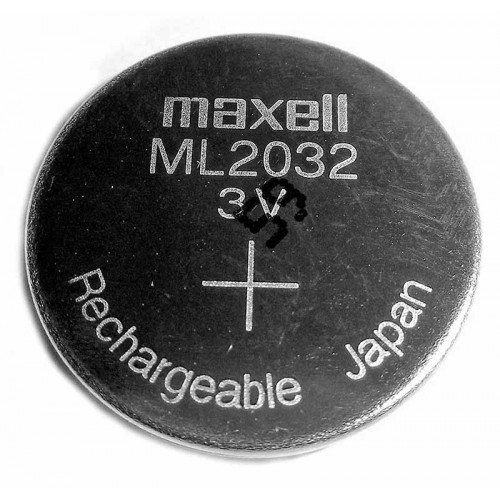 Акумулятор дисковий літієвий ML2032 Maxell 3V 65mAh