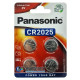 Батарейка литиевая CR2025 Panasonic Lithium Power 3V - 4 шт. в блистере