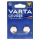 Батарейка литиевая CR2025 Varta Lithium 3V, упаковка 2 шт. в блистере