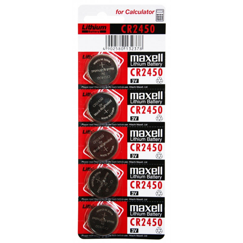 Батарейка CR2450 Maxell Lithium 3V поштучно