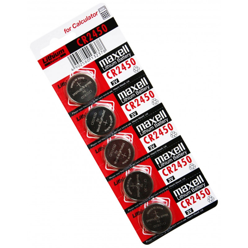 Батарейка CR2450 Maxell Lithium 3V поштучно
