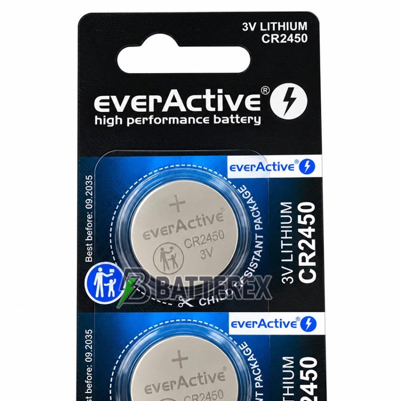 Батарейка CR2450 Everactive Lithium Battery 3V 600mAh - поштучно - ціна за 1 шт.