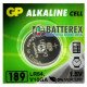 Батарейки - таблетки LR54 LR1130 AG10 GP 189F-2C10 Alkaline 1.5V лужні, ціна за упаковку 10 шт.
