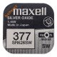 Батарейка для годинників 377 SR626SW AG4 Maxell Silver Oxide 1.55V Made in Japan