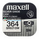 Батарейка для часов 364 SR621SW Maxell Silver Oxide 1.55V Made in Japan