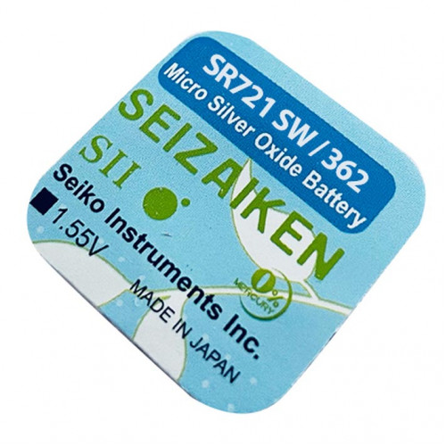 Батарейка 362 SR721SW Seizaiken Silver Oxide 1.55V Made in Japan