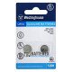 Лужна батарейка LR54 LR1130 Westinghouse Alkaline 1.5V (AG10 389 390 SR54), упаковка 2 шт в блістері - ціна за упаковку