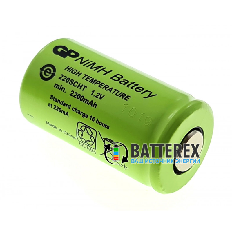 Акумулятор промисловий SC GP 220SCHT NiMH 2200mah Flat Top NiMH