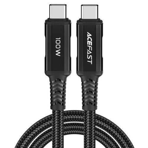 Кабель ACEFAST C4-03 Type-C to Type-C 5A 100W, длина 2 м, чёрный