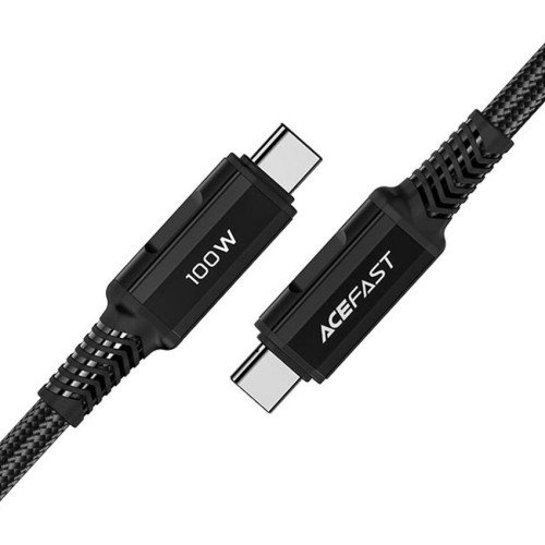 Кабель ACEFAST C4-03 Type-C to Type-C 5A 100W, длина 2 м, чёрный