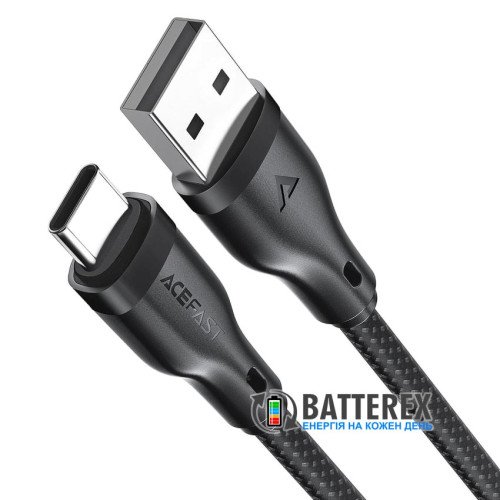 Кабель ACEFAST C8-04 USB-A to Type-C 3A, довжина 1.2м, чорний