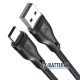 Кабель USB Type-C для швидкого заряду ACEFAST C8-04 USB-A to Type-C 3A, довжина 1.2м, чорний