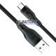 Кабель USB Type-C для швидкого заряду ACEFAST C8-04 USB-A to Type-C 3A, довжина 1.2м, чорний