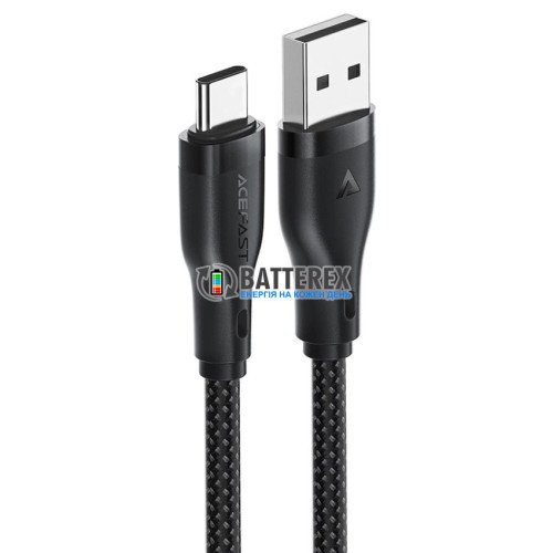 Кабель ACEFAST C8-04 USB-A to Type-C 3A, довжина 1.2м, чорний