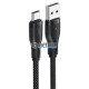 Кабель USB Type-C для швидкого заряду ACEFAST C8-04 USB-A to Type-C 3A, довжина 1.2м, чорний