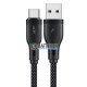 Кабель USB Type-C для швидкого заряду ACEFAST C8-04 USB-A to Type-C 3A, довжина 1.2м, чорний