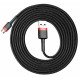 Кабель Baseus Cafule CAMKLF-C91 USB - micro USB 1.5A - длина 2м - чёрный/красный