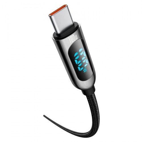 Кабель Baseus Display CATSK-B01 Fast Charging Data Cable Type-C to Type-C 100W с дисплеем с индикацией мощности, длина 1м