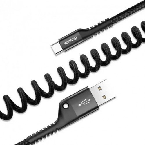 Кабель Baseus Fish Eye Spring CATSR-01 USB - Type-C 3A, длина 1м