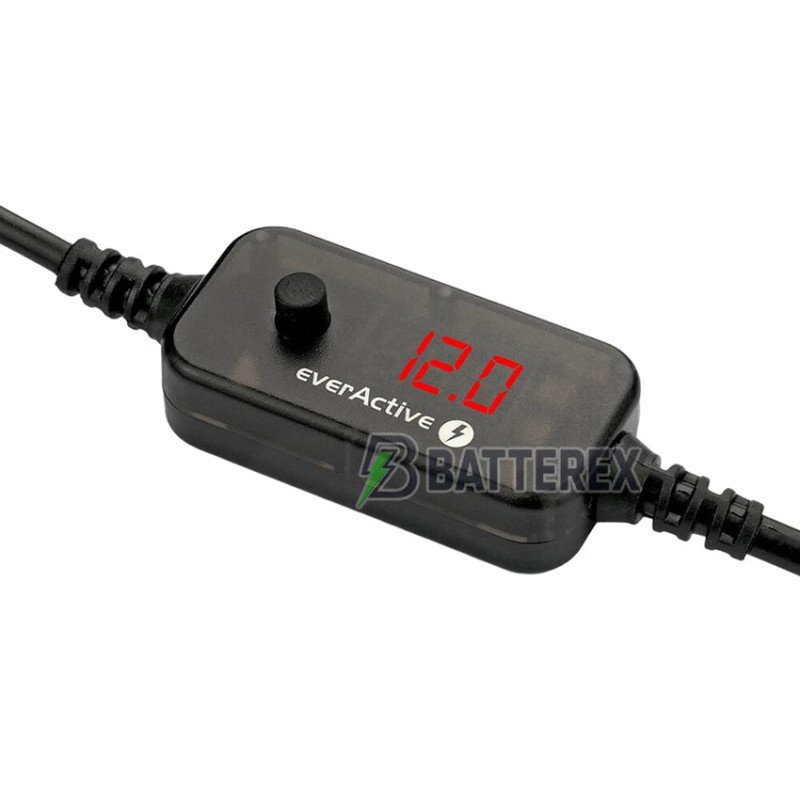 Універсальний адаптер живлення Everactive AD-PD65 USB-C - DC із вибором струму 5-20V та набором 10 перехідників