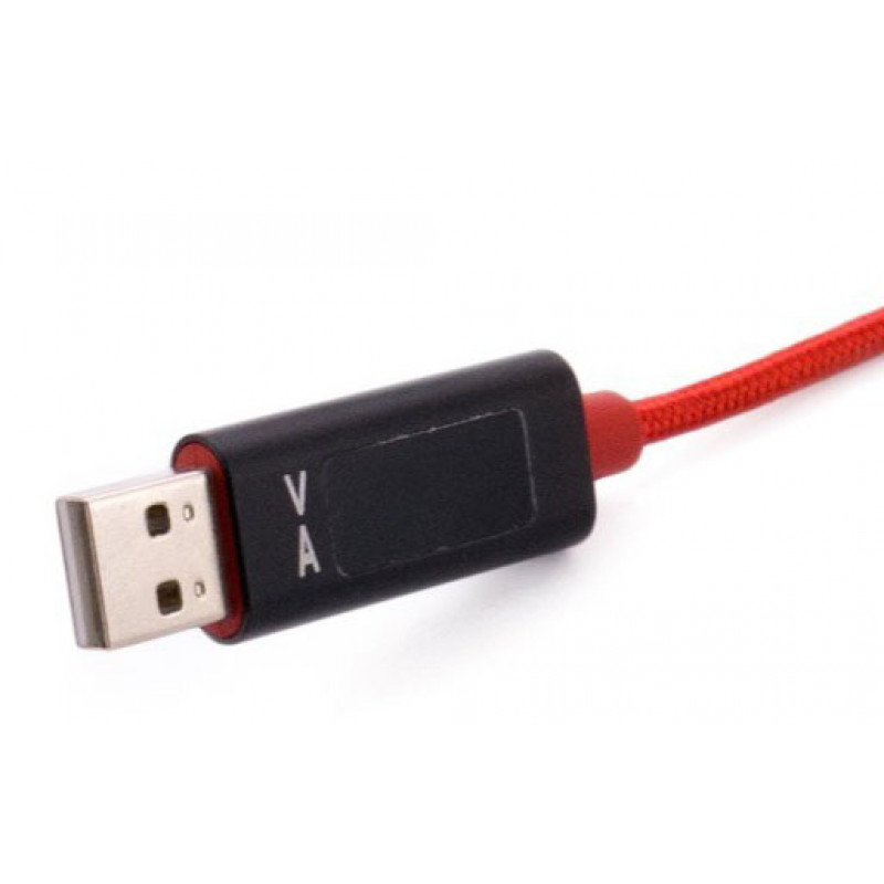 Кабель USB AM 2.0 - Type-C 1м с тестером тока и напряжения