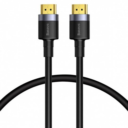 Кабель Baseus Cafule CADKLF-E01 HDMI to HDMI v2.0, позолоченные коннекторы, поддежка 4K, 32 канала аудио, длина 1м, чёрный