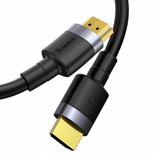 Кабель Baseus Cafule CADKLF-E01 HDMI to HDMI v2.0, позолоченные коннекторы, поддежка 4K, 32 канала аудио, длина 1м, чёрный